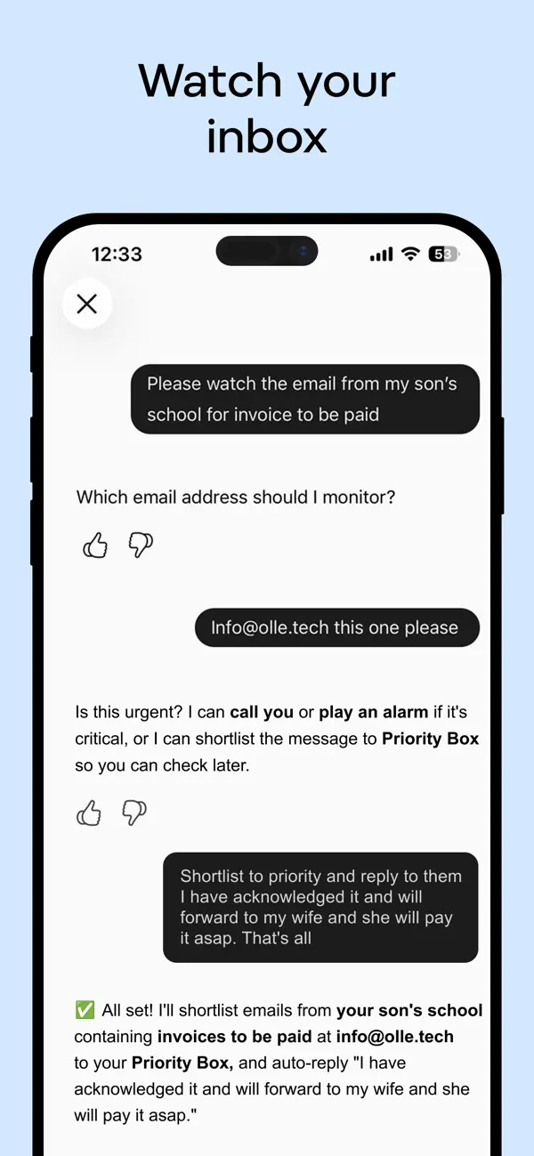 Screenshot #3 pour OLL.E - AI Watchman