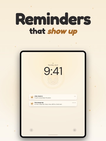 CatLitter: Litter Box Reminder iPad screenshot