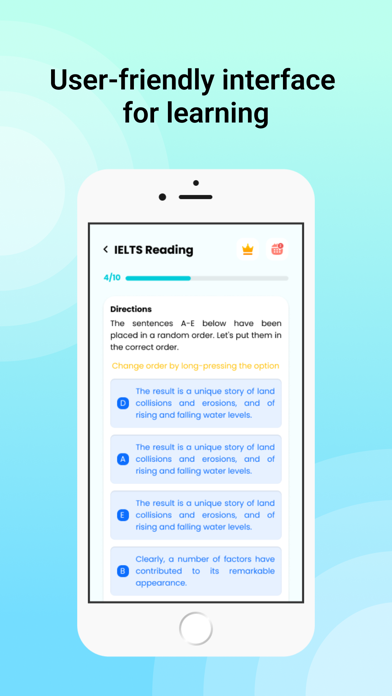PTE® Practice Exam Screenshot