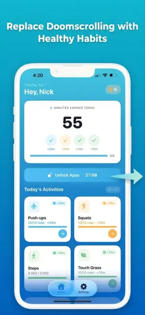 EarnScroll: Reduce Screen Time screenshot 1