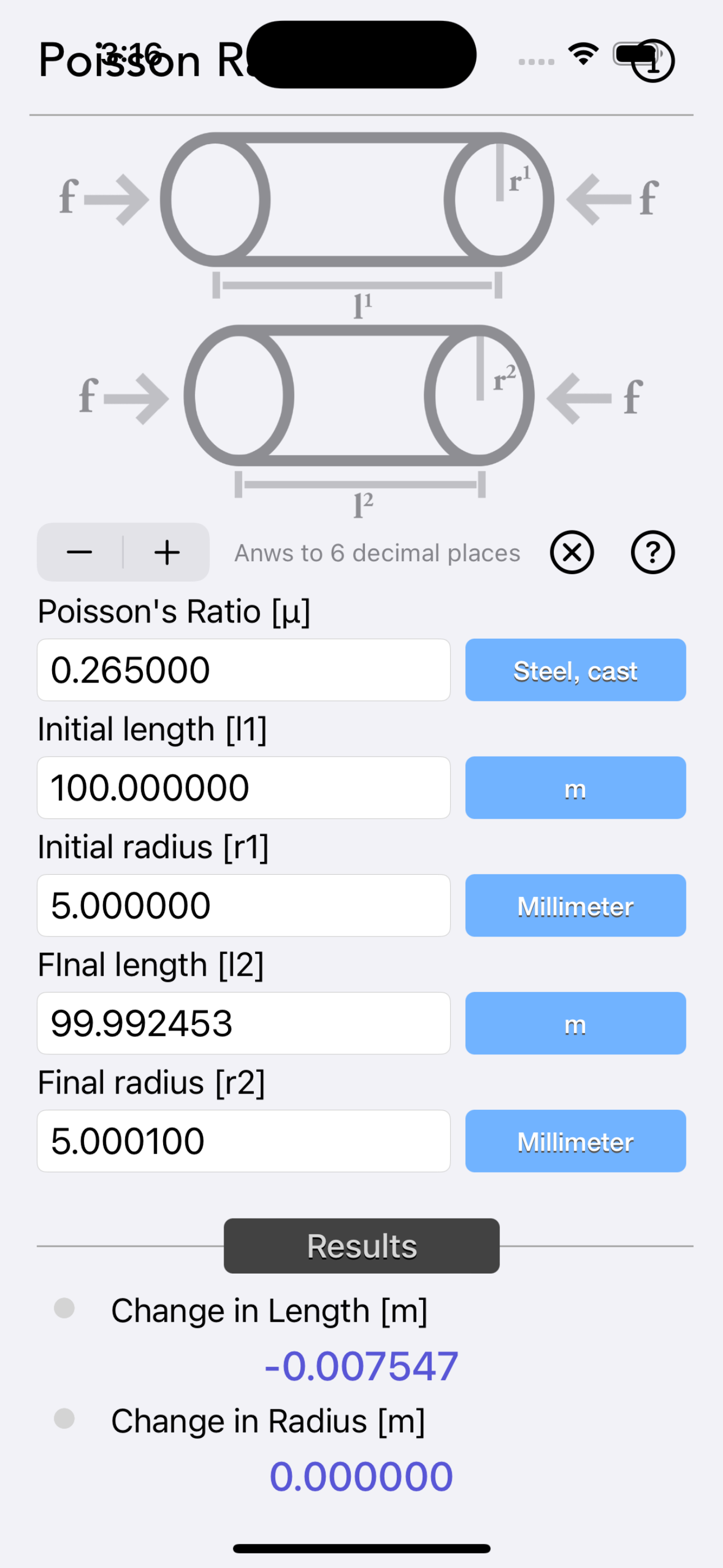 Poisson Ratio Calculator
