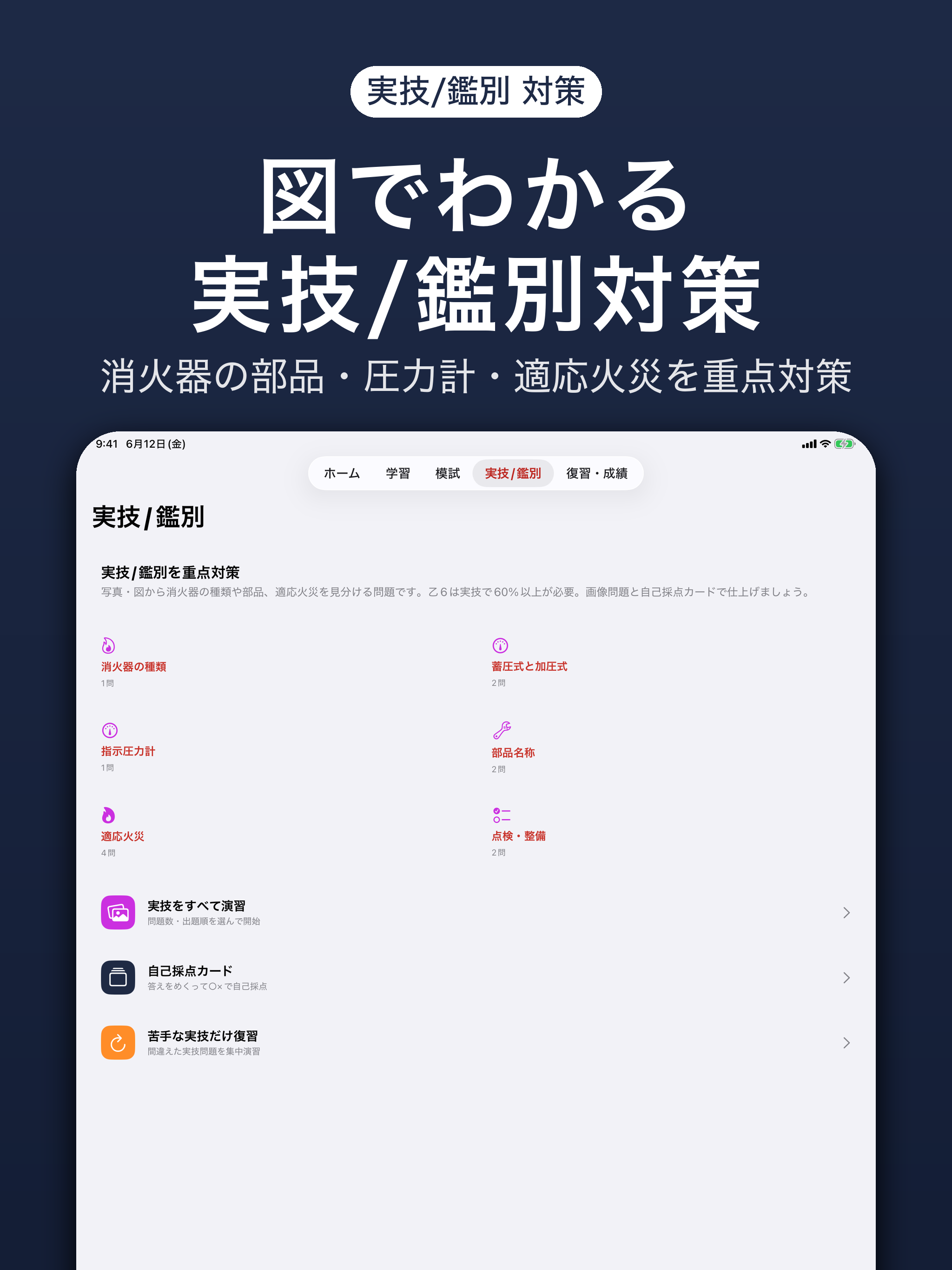 消防設備士乙6 合格ドリル｜一問一答・模擬試験
