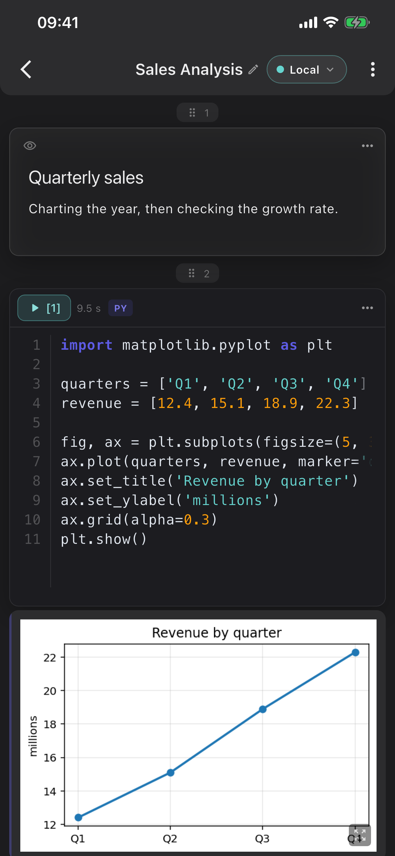 PyNotebook screenshot 4
