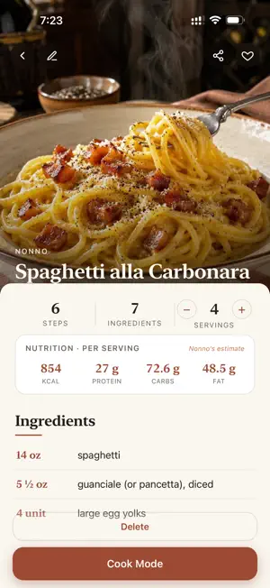 Nonno: Recipe Keeper screenshot 1
