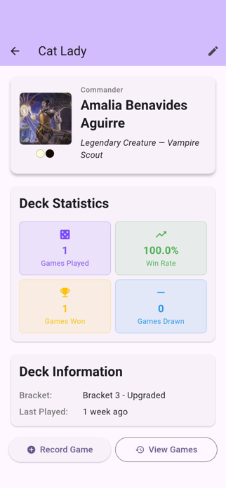 MTG Stat Tracker Screenshot 3 of 3