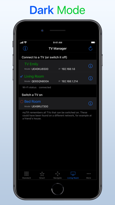 Samsung Smart TV remote myTifi Screenshot