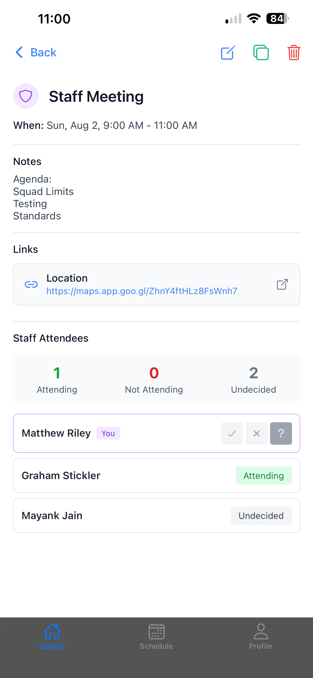 Coach180 screenshot 2