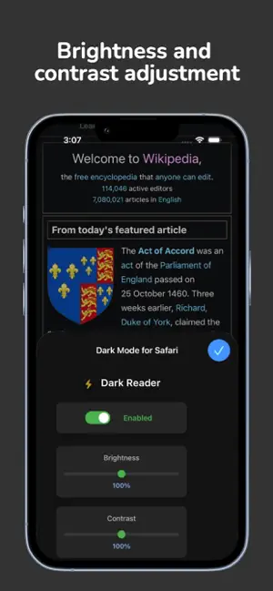 Dark Mode Feat for Safari screenshot 3