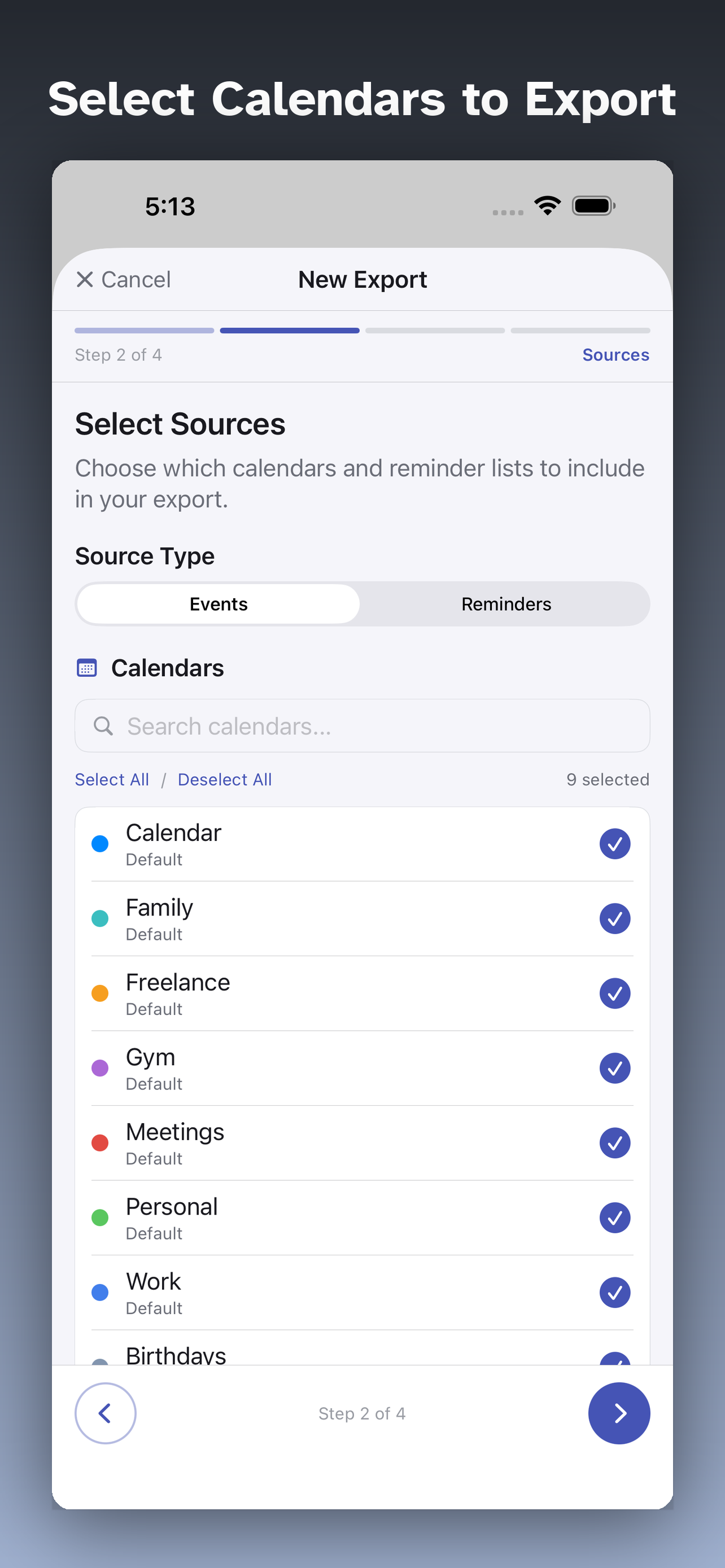 CalXPort - Calendar Export