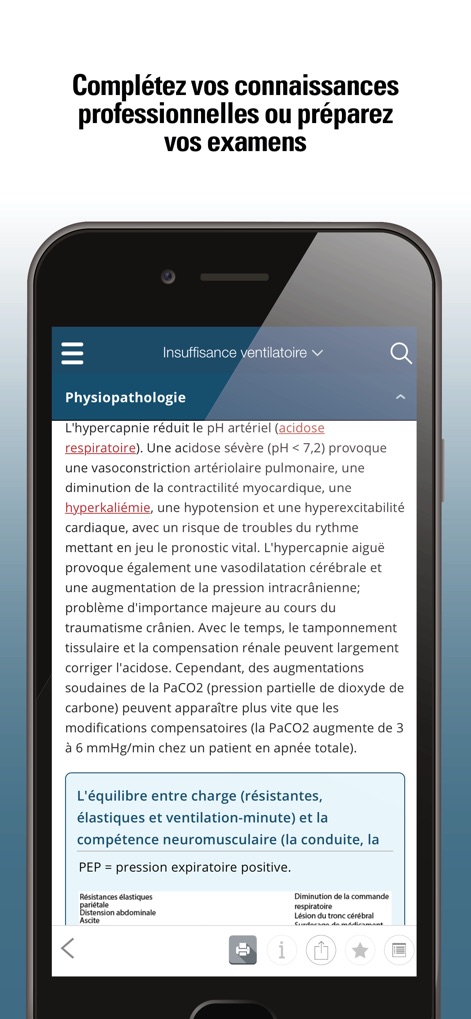 Le Manuel MSD Professionnel - This tool delivers in-depth medical insights, presenting detailed physiopathology explanations and embedded information boxes for contextual understanding.