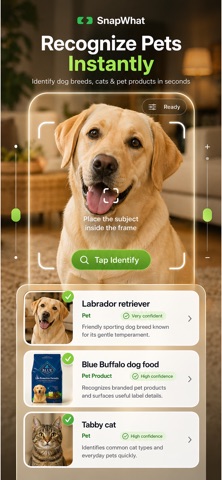 SnapWhat: AI Item Identifier iPhone screenshot