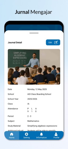 AIO Class - Manajemen Kelas screenshot
