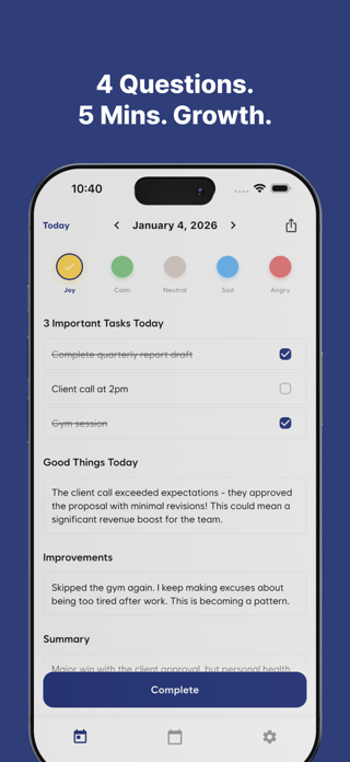 Gradio: AI Journal Reflection Screenshot 1 of 3