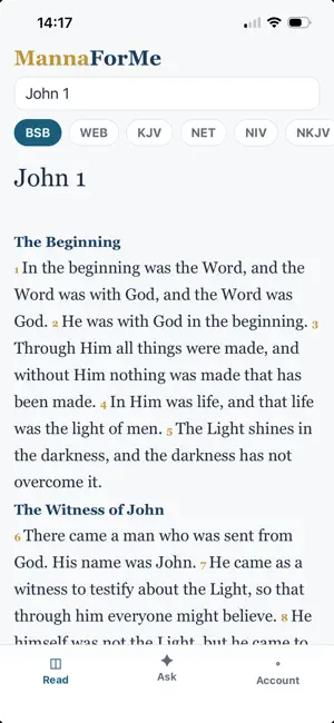 MannaForMe: Bible Study screenshot 1