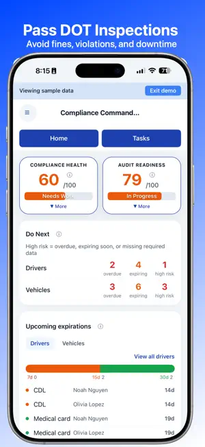 DOT & FMCSA Compliance screenshot 1