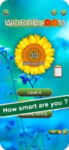 Word Bloom - Brain Challenge screenshot #1 for iPhone