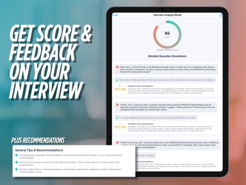 Evalio - AI Interview & CV iPad screenshot