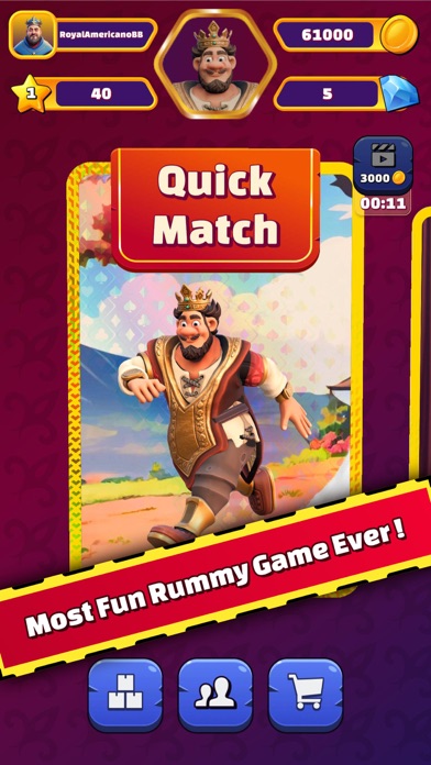 Royal Americano - Rummy Game Screenshot