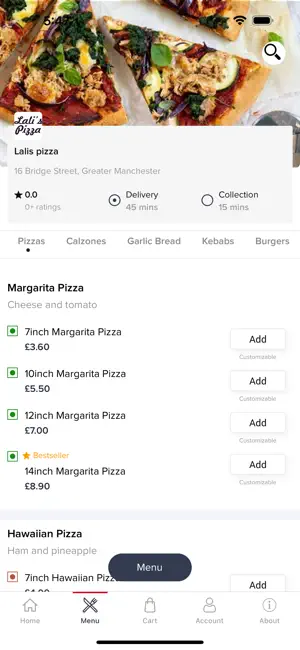 Lalis pizza screenshot 2