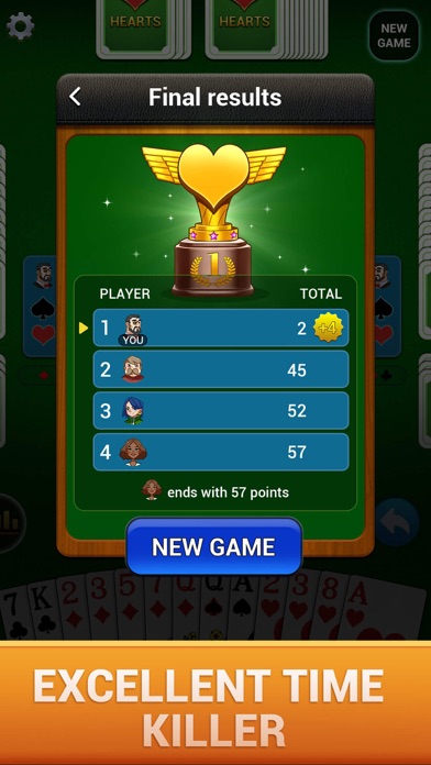 Hearts : Deluxe Card Game Screenshot