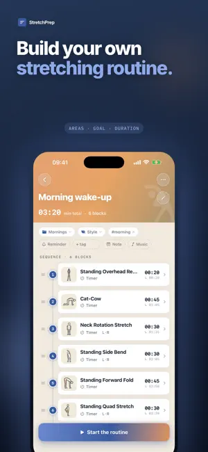 StretchPrep: Routine Builder screenshot 1