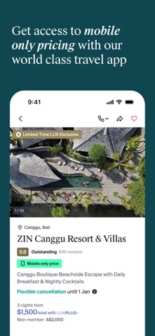 Luxury Escapes: Travel Deals screenshot