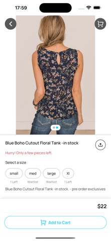 BJUX Boutique iPhone screenshot