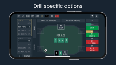 DTO MTT - GTO Poker Trainer screenshot