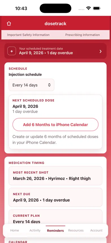 DoseTrack Injection Log screenshot 4