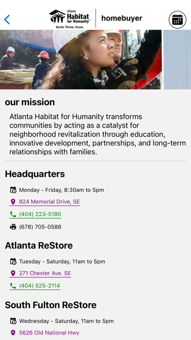 Atlanta Habitat Homebuyer Screenshot