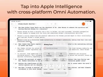 OmniOutliner 6 iPad screenshot