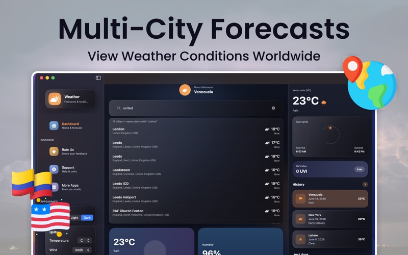 Weather App Live Forecast iPhone screenshot