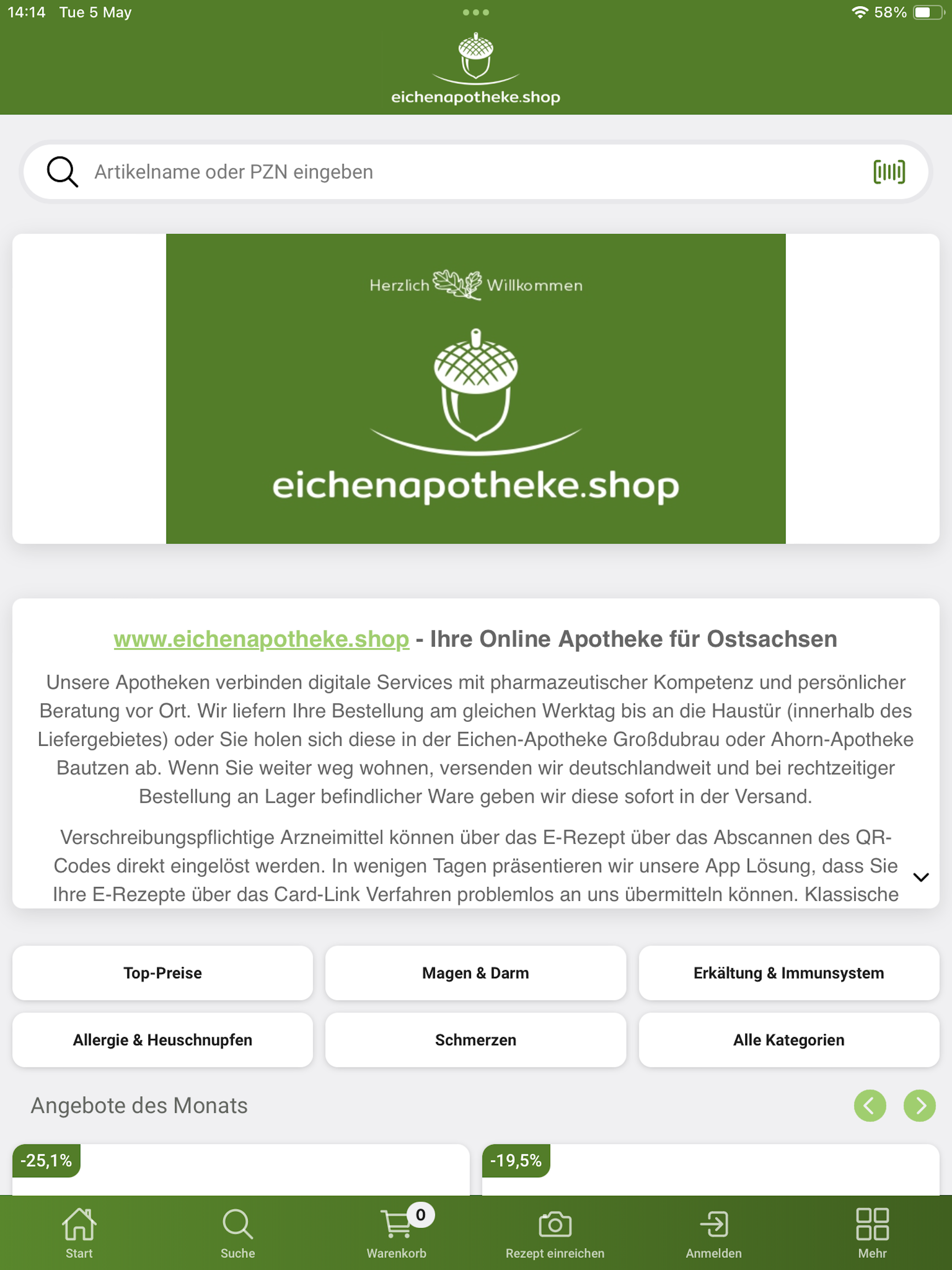 eichenapotheke.shop
