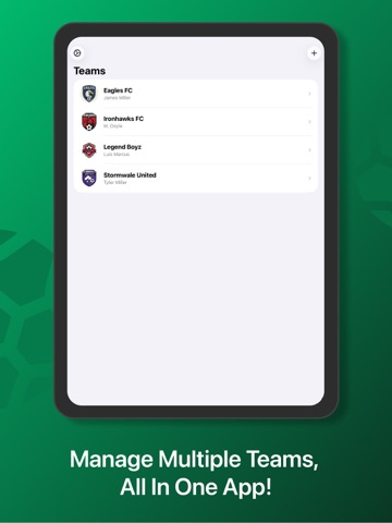 Soccer Line Up Builder 11 iPad screenshot