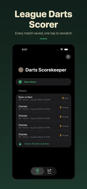 Darts Scorekeeper: Bullseye screenshot 4