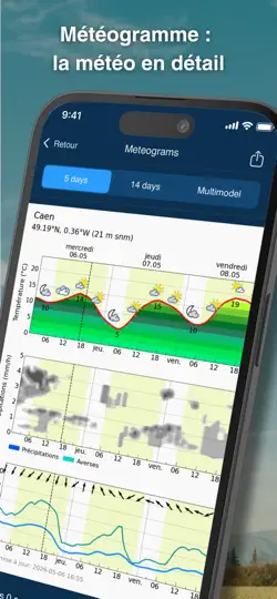 Capture d'écran de Meteoblue Météo & Cartes sur iPhone 2