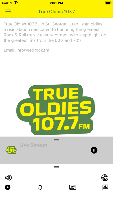 True Oldies 107.7 app screenshot 3