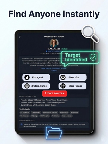 Deepscan - AI Search People iPad screenshot
