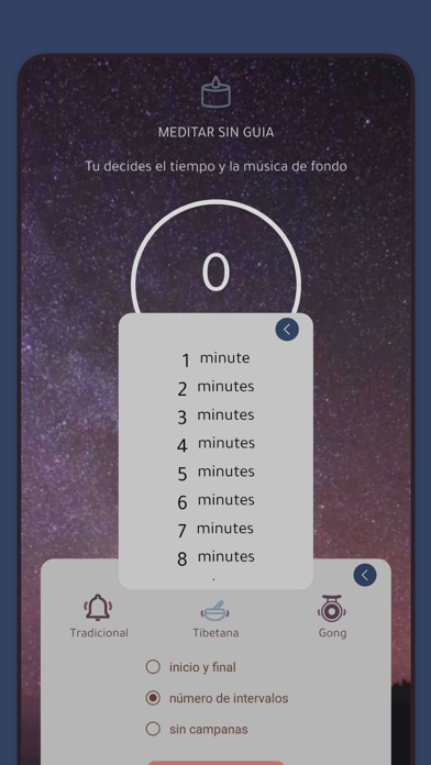 Screenshot 1 of Meditaluna App