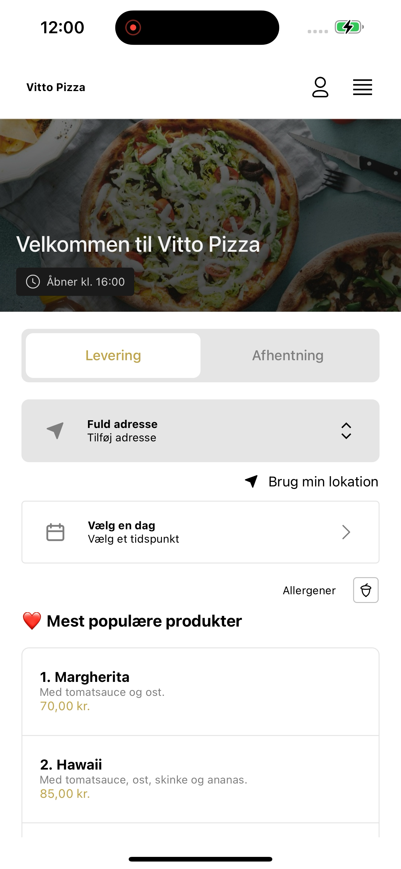 Vitto Pizza screenshot 2