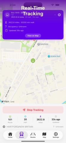CT Bus - Live Bus Tracker iPhone screenshot