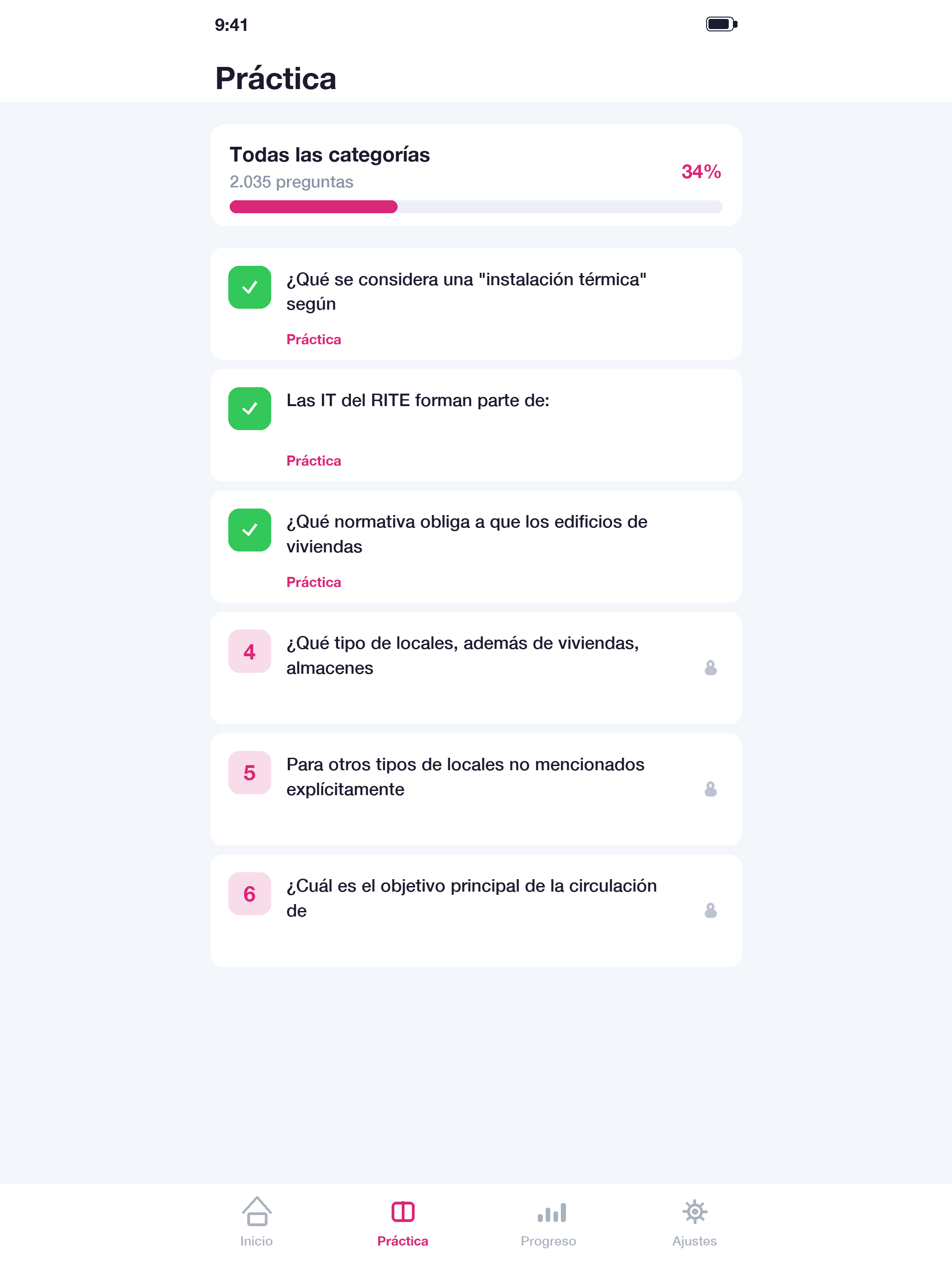 Test RITE Térmicas 2026 examen screenshot 7