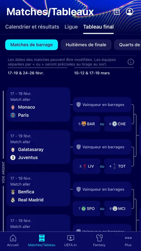 UEFA Champions League officiel screenshot 3 of 7
