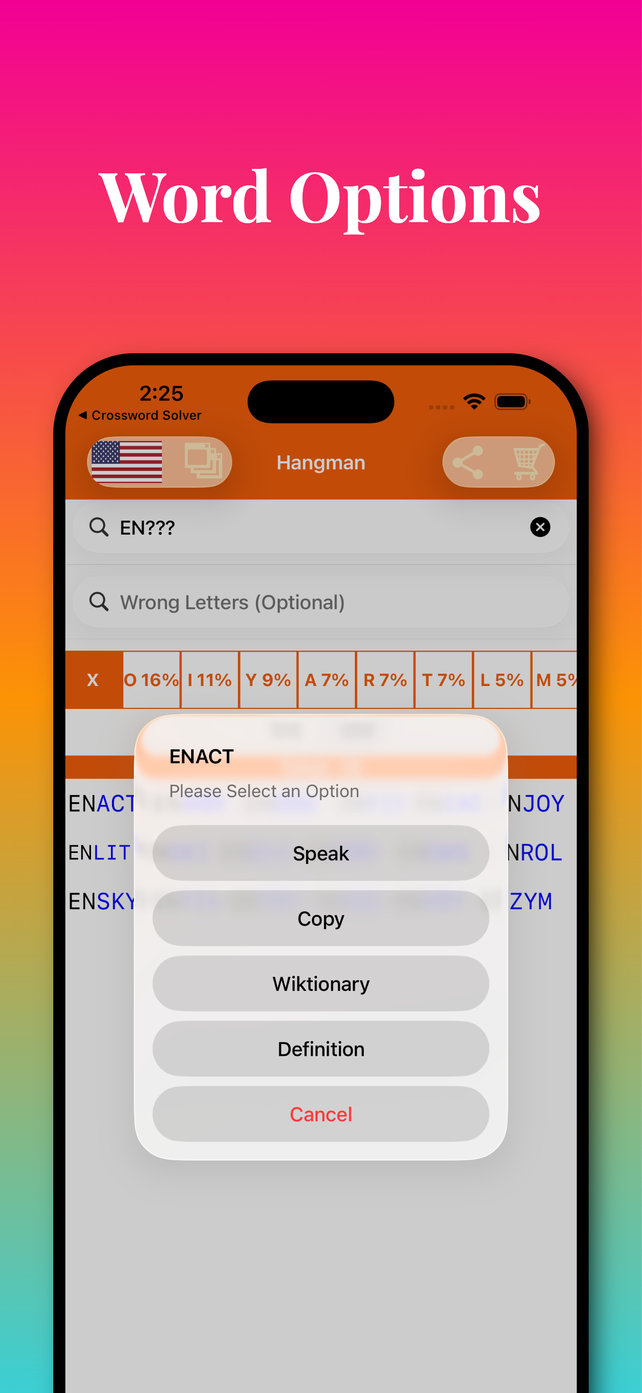 Hangman Solver: Hint, Cheat screenshot 3