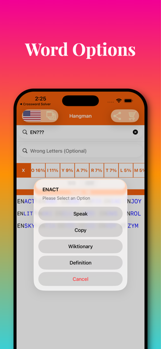 Hangman Solver: Hint, Cheat Screenshot 3 of 3
