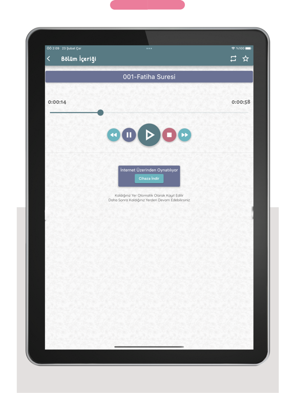Read & Listen Qur'an iPad screenshot 3 - Book app