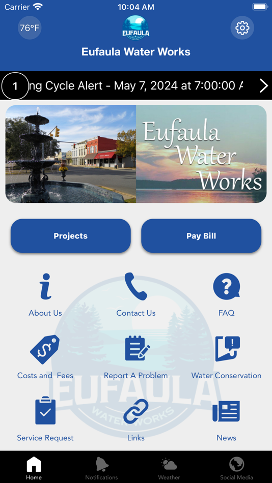 #1. Eufaula Water Works, AL (iOS) 由: The Water Works and Sewer Board of the City of Eufaula