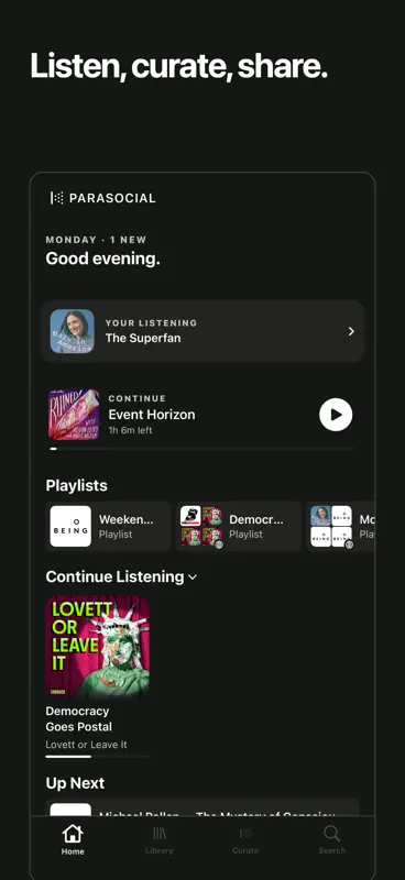 Parasocial: A Podcast Player screenshot 1 of 9
