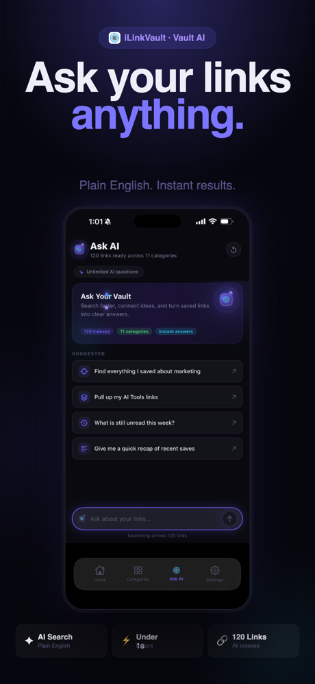iLinkVault: Bookmark Vault screenshot 1