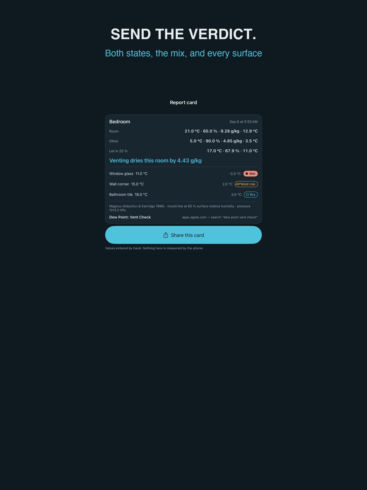Screenshot 8 of Dew Point: Vent Check